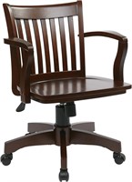 OSP Home Furnishings Deluxe Wood Banker's  Chair