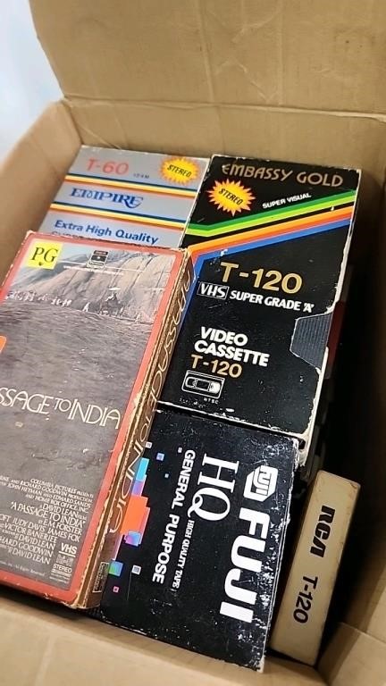 Box of VHS Tapes