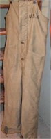 VINTAGE U.S. NAVY LINED OVERALLS  (SMALL)