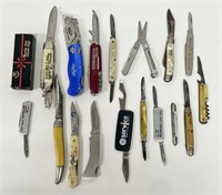 Collection of Small Advertising Pocket Knives