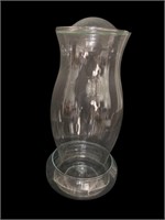 11.5" Glass Hurricane Candle Shade