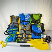 Life Jackets and Ores