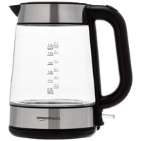 Amazon Basics Electric Glass and Steel Hot Tea Wat