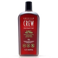 American Crew 3-IN-1 Tea Tree Shampoo, Conditioner