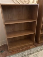 2 book cabinets, three shelf 43 inches tall 30