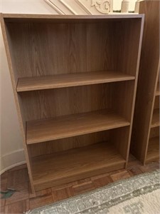 2 book cabinets, three shelf 43 inches tall 30