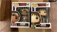 TWO STRANGER THINGS BOBBLE HEADS NEW IN BOX