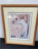 Framed sweet dreams picture 21.5 X 18 inches.