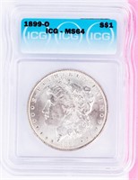 Coin 1899-O Morgan Silver Dollar ICG MS64