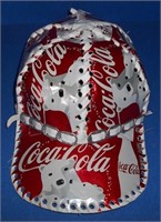 folk art coca-cola hat