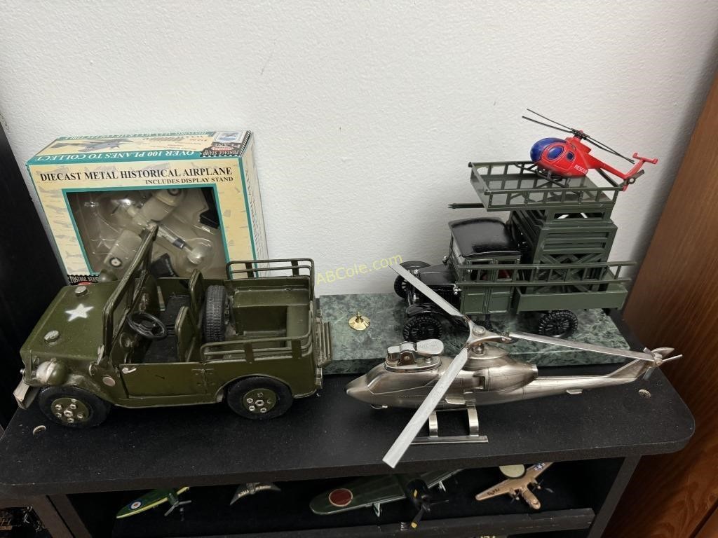 Diecast metal historical airplane, Jeep Willy