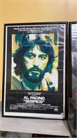 Framed original movie poster - Al Pacino in