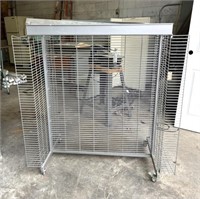 Rolling Wire Display Rack 49" x 25" x 52"