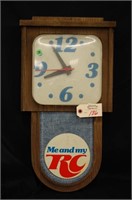 RC Cola Clock - Tested & works