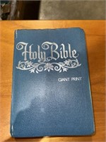 BLUE GIANT PRINT HOLY BIBLE