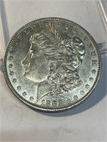 1882 0 AU/BU Morgan Silver Dollar