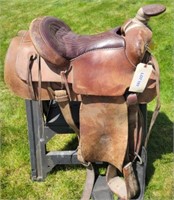 Otto Ernst Saddle, Rough Out w/ Padded, 15" Seat