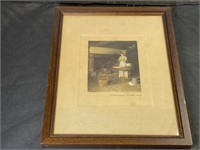 Hand Tinted Signed Wallace Nutting Litho Print