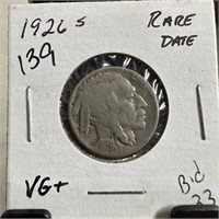 1926-S BUFFALO NICKEL RARE DATE