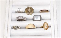 Assorted Vintage Costume Jewelry Rings