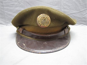 Vintage WWII US Army Visor Cap
