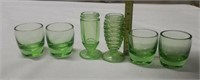 Green Depression Glassware