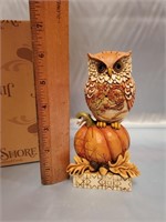 JIM SHORE "WHOO LOVES AUTUMN" FIGURINE GREAT