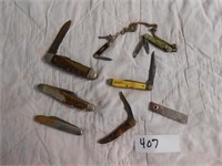 Assorted Pocket Knives including Camillus