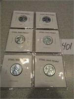 6- STEEL WAR PENNIES