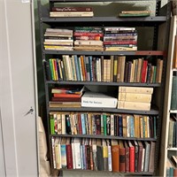 Entire metal shelving unit plus all the books (TR)