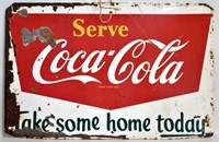 1950s COCA-COLA ADVERTISING SIGN