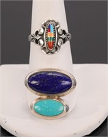 STERLING & TURQUOISE RING & PENDANT
