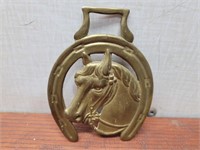 BRASS Horse Head @3.5inWx4.5inH