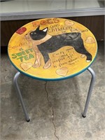 "Dogs are Children in Fur Coats" Small Round Table