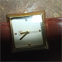 RLM Square Wrist Watch with Leather Band