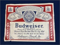 Budweiser sticker, has some wear and tears