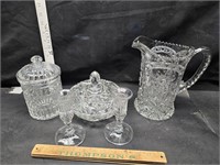 Cut glass and others