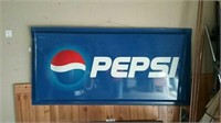 Hard plastic large Pepsi sign