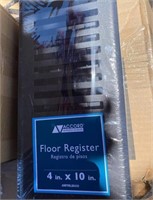 QTY 4 New ACCORD Floor Register 4” x 10” Pack