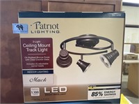 3-Light Ceiling Mount Track Light