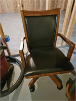 Padded Wooden Office Chair