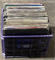 (JT) Crate of Vinyl Records Including Lots of
