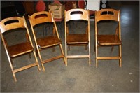 4 Vintage Gladstone Community Centre Chairs