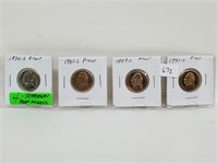 Four Proof Jefferson Nickels