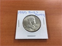 1955 Bugs Bunny Variety Franklin Half Dollar