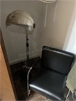 Salon Chair and Hair Dryer