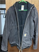 Used Carhartt Jacket with White Paint Markings