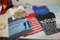 LOT OF FOURTEEN NOVELTY T-SHIRTS