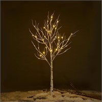 4 Feet Lighted Birch Tree 48 LED Lights