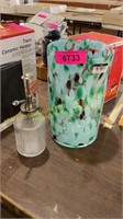 Glass Vase/Trash? & Soap Dispenser